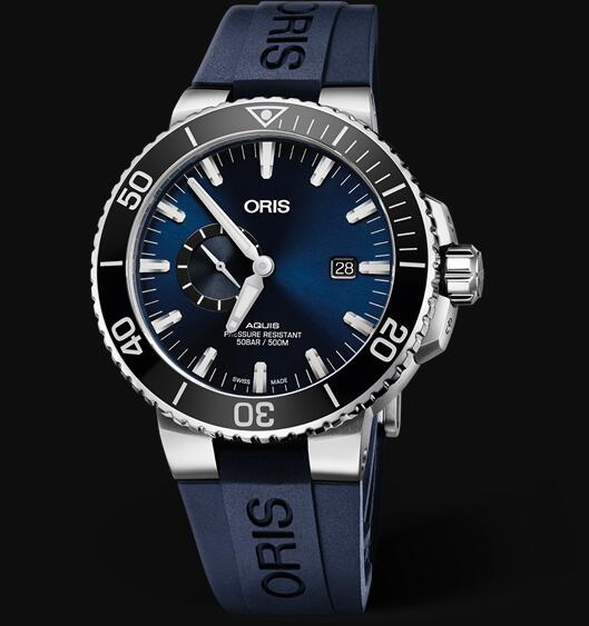 Review Oris Aquis Small Second Date 45.5mm 01 743 7733 4135-07 4 24 65EB Replica Watch - Click Image to Close